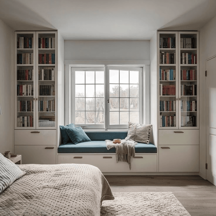 Comfortable window seat interior